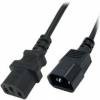 OEM Extension Cable for PC UPS IECC14 male to IECC13 female VDE